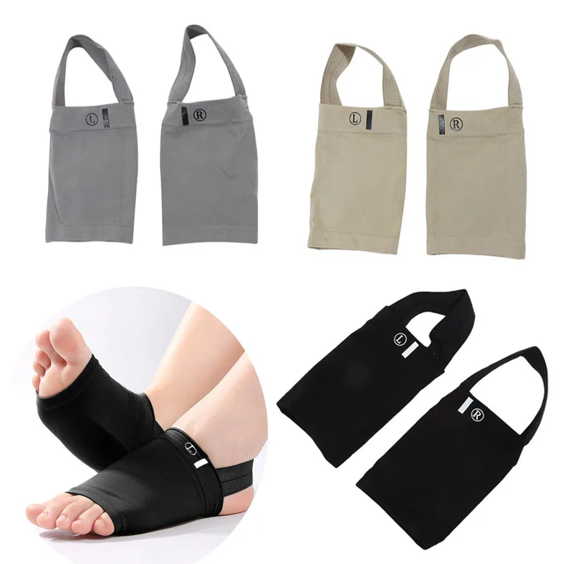 1 paire de manchons de soutien de la voûte plantaire, fasciite plantaire, éperons de talon, sangle, soins des pieds plats, soulage la douleur, chaussettes, semelles orthopédiques