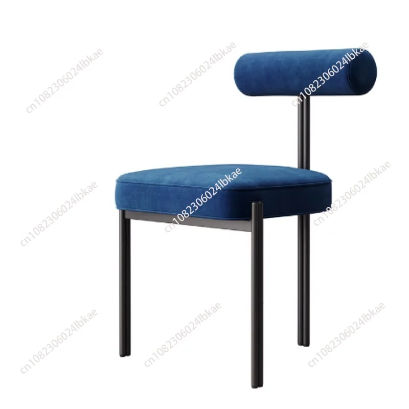 Nordic Luxury Furniture Kitchen Fabric Dining Chair Restaurant Chair Creative Backrest Lounge Chair Modern Dinning Table Chairs