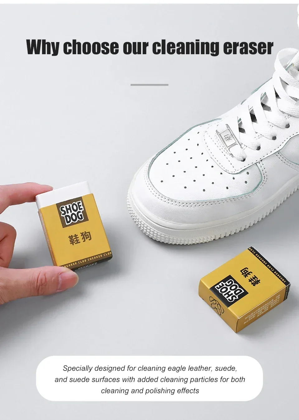 Tragbarer Schuhwischer, Schuhputzmittel, wasserfeste Reinigung, Wildleder-Sneaker, Gummi-Entschmutzung, Schuhreiniger – Detail 2