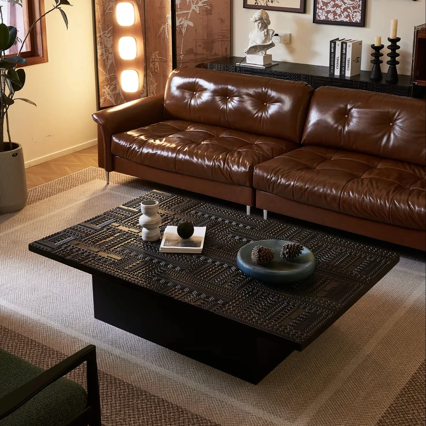 

New Arrival Modern Nordic Simple Tea Table Handmade Light Teak Carved Coffee Table Small Living Room Furniture