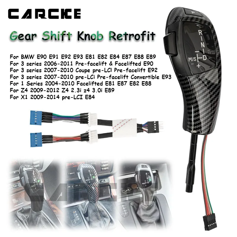 

Gear Shift Knob Retrofit Kit E91 For BMW E90 E92 E93 E81 E82 E84 E87 E88 E89 Modified Upgrade Shifter Lever Interior Accessories