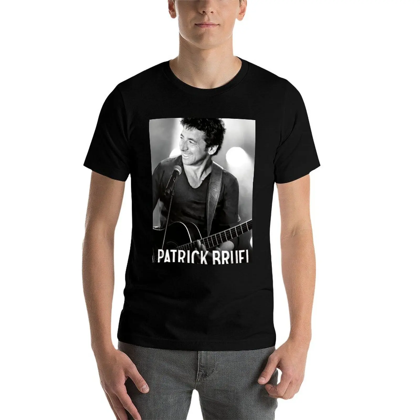 patrick Bruel Tour 2022 T-shirt grezzi Abbigliamento animale prinfor ragazzi taglie forti maglietta firmata da uomo