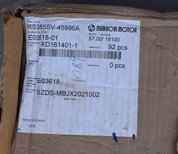 Mabuchi RS-385SV-18100 Mini 385 moteur 28mm DC 24V 36V 42V haute vitesse 24000 tr/min pour bricolage pistolet chaud sèche-cheveux Micro moteur électrique