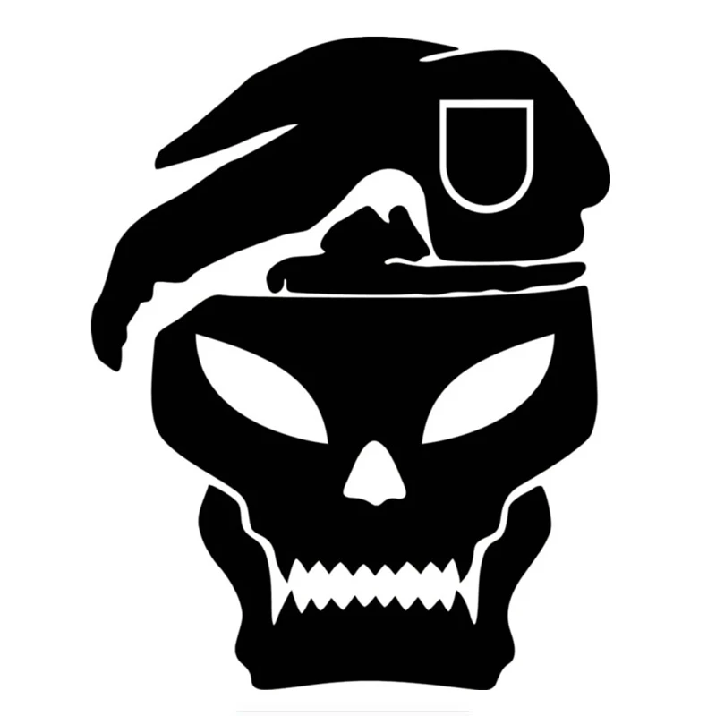 Interesting Hat Skull Personality Car Sticker PVC Fashion Bumper Windshield Accessories Waterproof Auto Decal Laptop Decoration