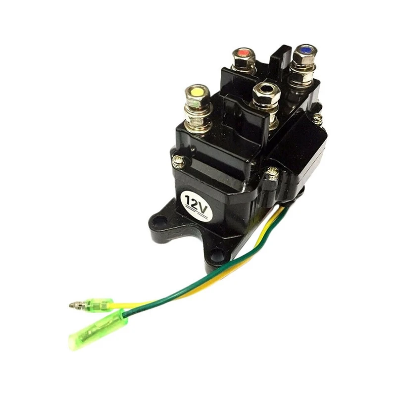 

12V Winch Relay Kit Winch Rocker Thumb Dashboard Switch UTV Electromagnetic Relay Suitable For ATV UTV