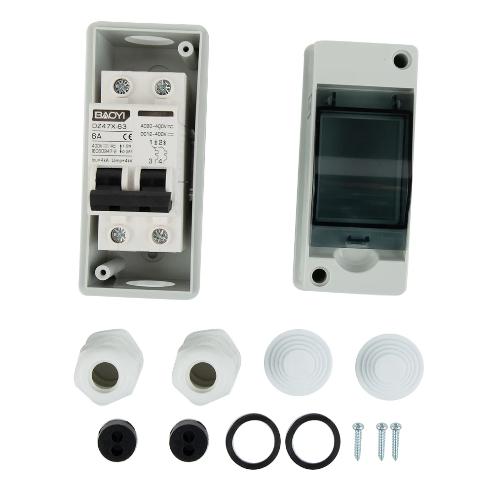 

Мини-выключатель Автоматический выключатель переменного тока с водонепроницаемой распределительной коробкой для солнечной фотоэлектрической объединительной коробки