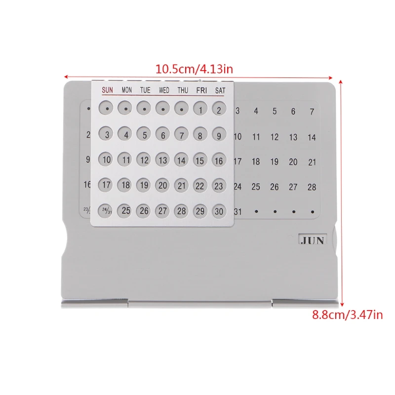 Calendario de escritorio ajustable único súper perpetuo suministros de oficina juego de mano DIY