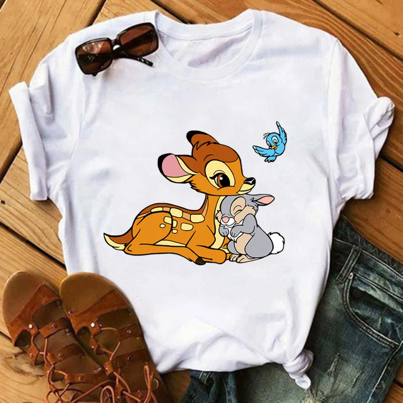 Deer Bambi Rabbit Thumper Cartoon Patches for Clothes Heat Transfer Thermal Stickers DIY T shirt Iron on for Women Appliqued