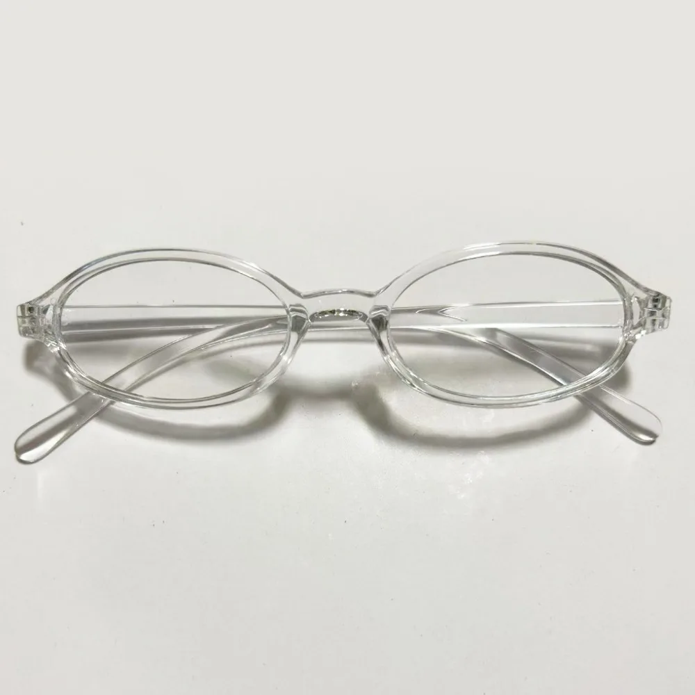 Ultralight Y2K Anti Blue-ray Glasses Retro Ins Oval Glasses Transparent Leopard Print Small Frame Eyewear Unisex