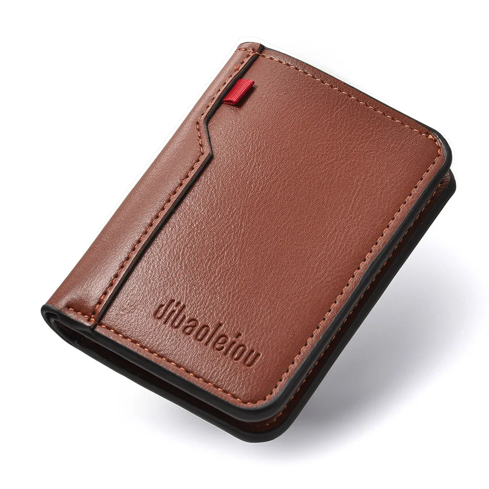 New Men's PU Short Wallet High Quality Multi-Card Holder Coin Pocket Men's Credit Card Wallet