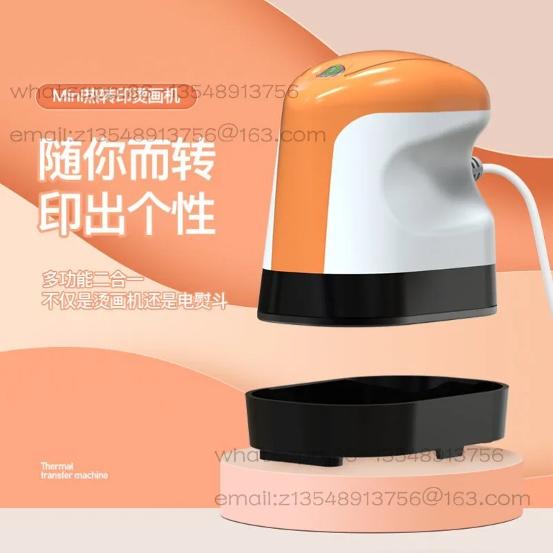 小型新型ポータブル電気アイロンミニ熱プレス機ロゴ半袖diyラベルホットプレス機