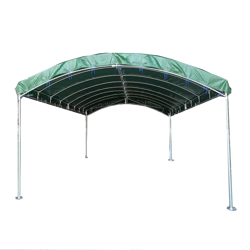 Food stalls canopy awning thickened tarpaulin banquet tent household sunscreen parking shed four-legged tent