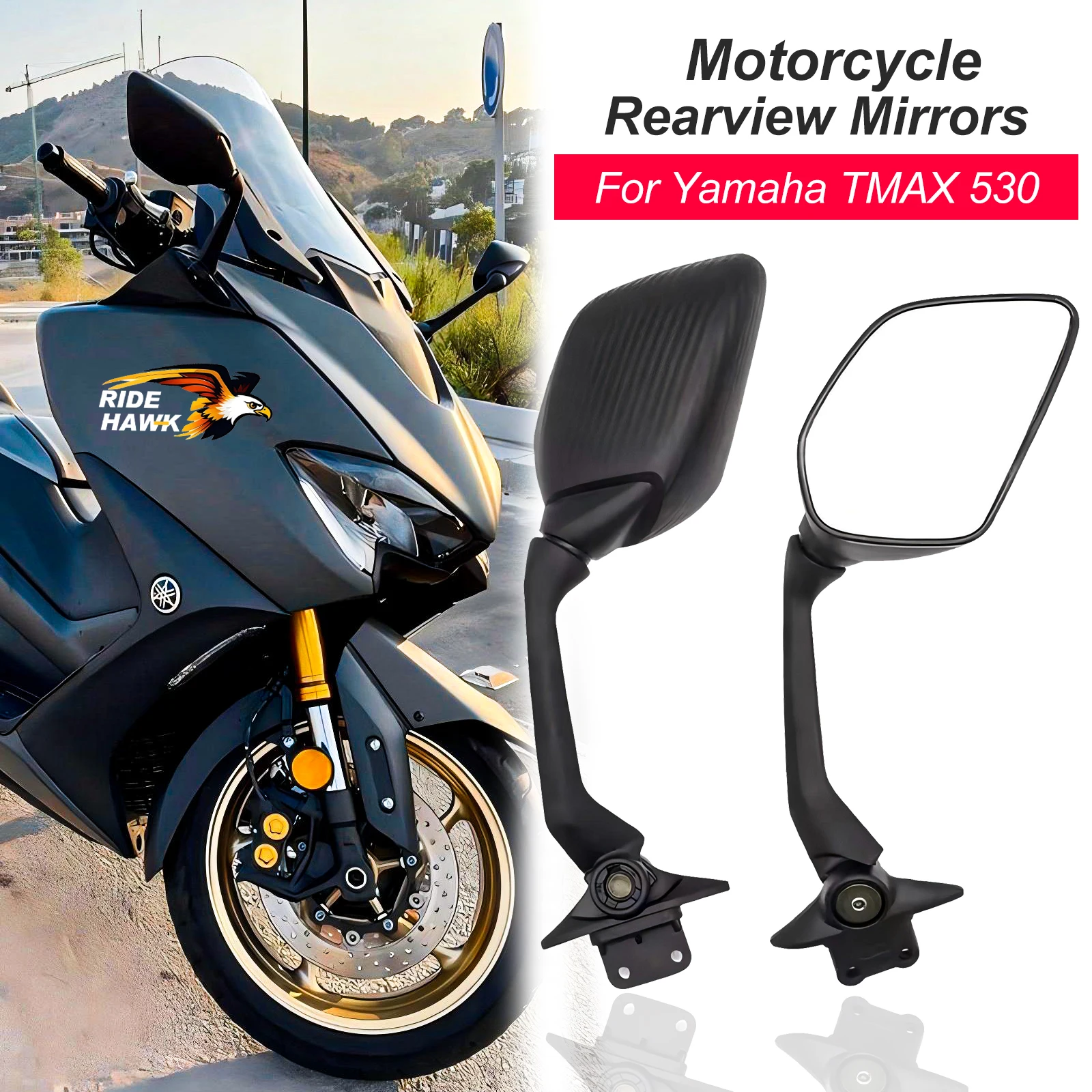 �y�Z�[�����z�I�[�g�o�C�~���[���}�n TMAX 530 T-MAX 530 �o�b�N�~���[ Tmax 530 2012-2019 �O���ړ��o�b�N�~���[�z���_�[�u���P�b�g�t��