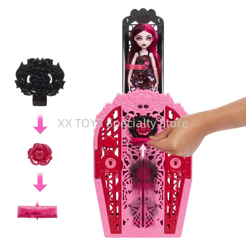 Monster High Skulltimate Secrets Doll & Accessories Set Garden Mysteries  Draculaura Doll Girl Dressing Games Birthday Gifts - AliExpress 26