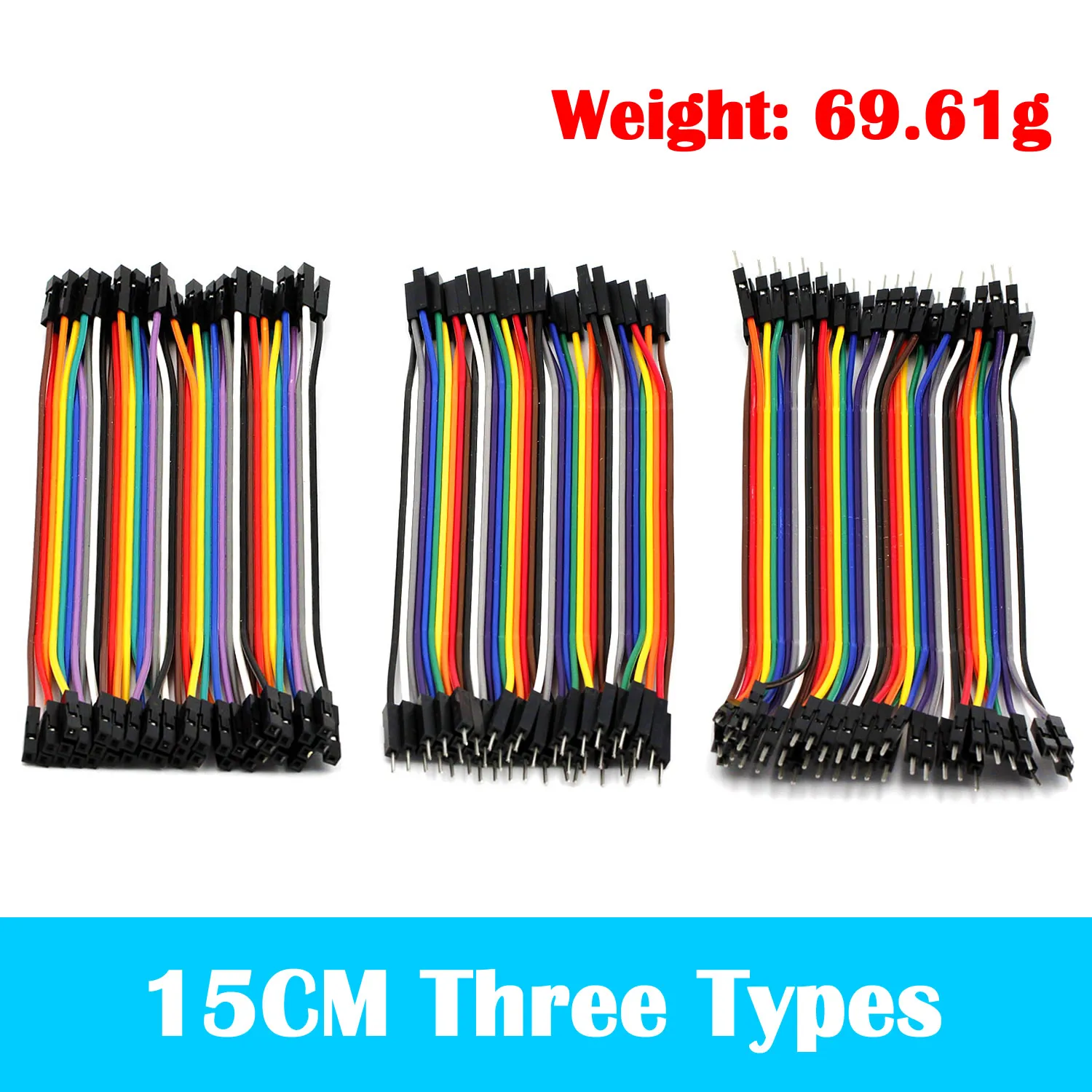 Dupont Line 40Pin 10CM 15CM 20CM 30CM 40CM Female To Female / Male To Male / Male To Female Jumper Wire Dupont Cable for Arduino