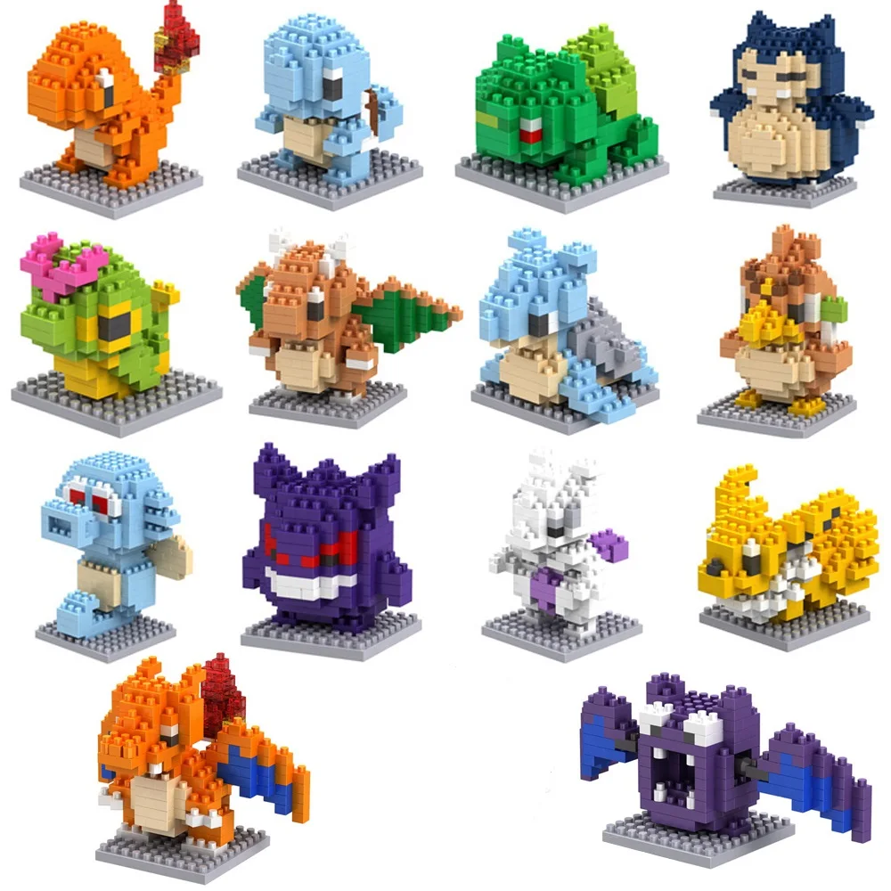 

Конструктор маленький мультяшный Charizard Gengar, игрушки для детей