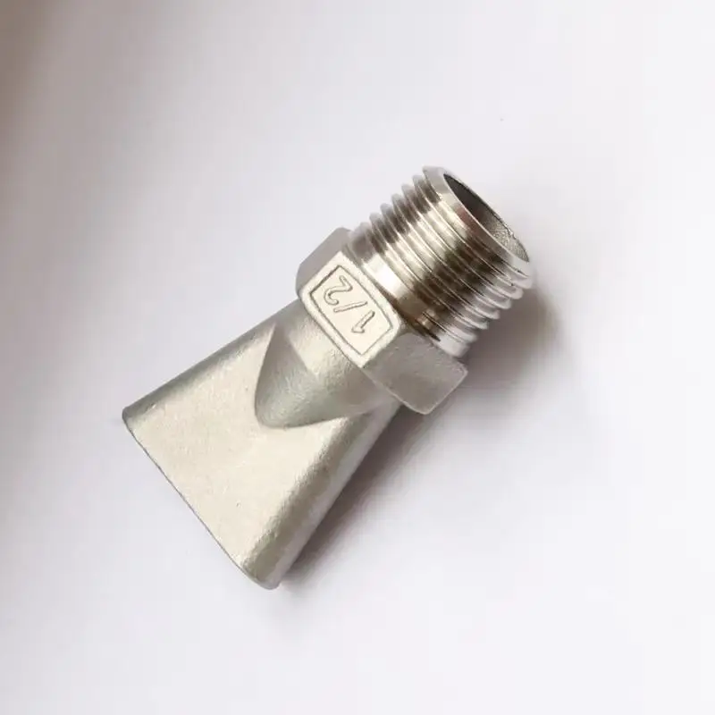 New 1Pc Widened Cast Duckbill Flat Type Air Knife Spray Nozzle Blowing Jet Cleaning Nozzle 0.5-5.0mm Wide Industrial Drying