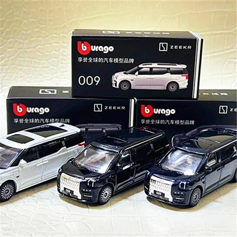 1:64 Zeekr 009 Mpv Legering Mini Auto Model Diecast Metalen Voertuigen Auto Model Miniatuur Schaal Simulatie Collectie Kinderen Speelgoed Cadeau