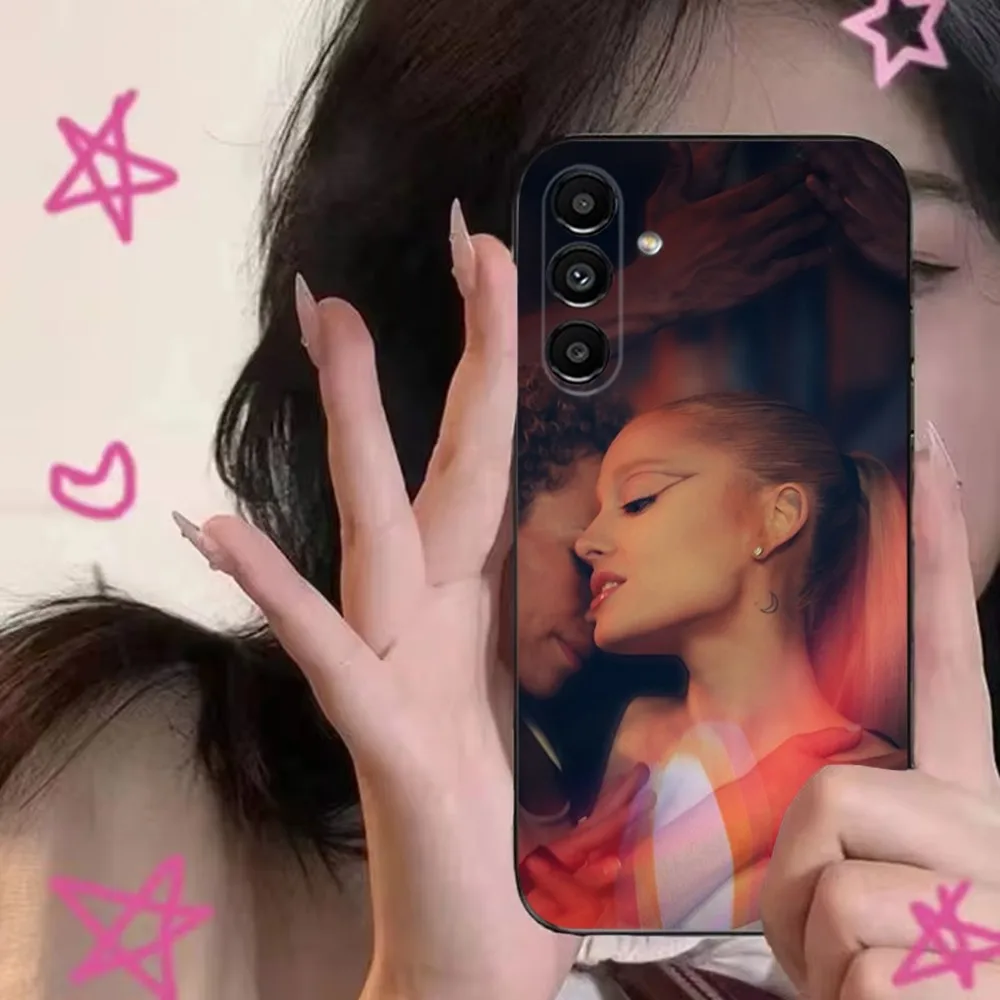 Hot Singer A-Ariana G-Grandes  Phone Case For Samsung S24,S21,S22,S23,S30,Ultra,S20,Plus,Fe,Lite,Note,10,9,5G Black Soft Cover