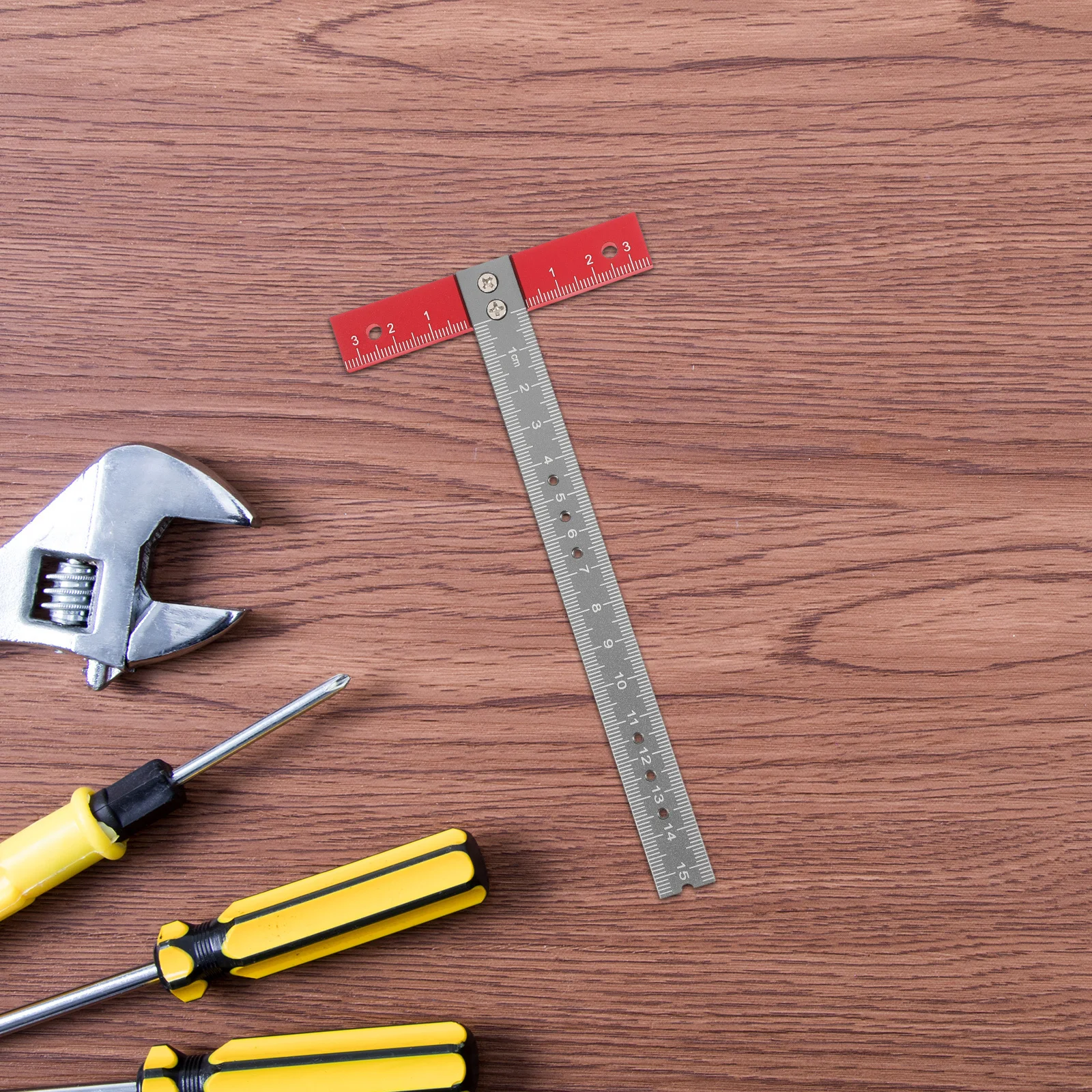 T Aluminum Alloy Square Ruler For Woodworking Metalworking Construction Measuring Drafting Marking Tool Machinist Carpenter