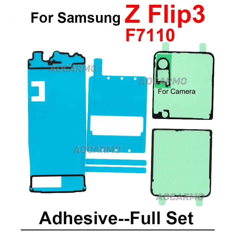 Back Cover And LCD Screen Adhesive For Samsung Galaxy Z Flip3 F7110 Rear Door Sticker Tape Glue