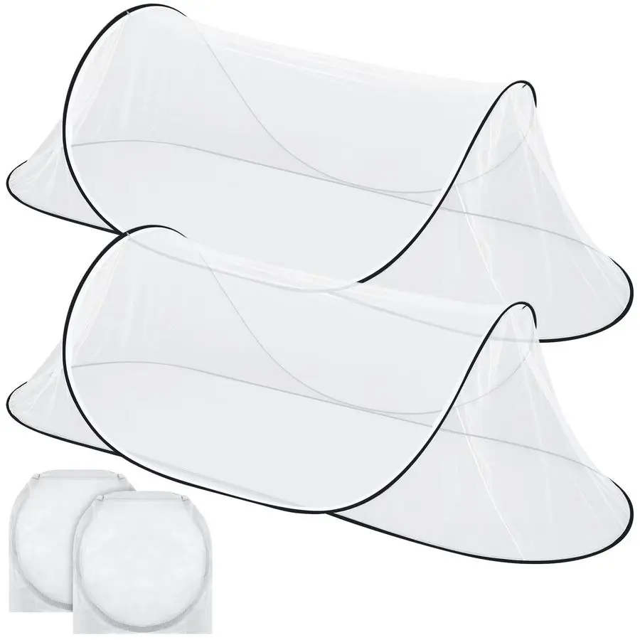 

Большая складная палатка-сетка от комаров (78x31x22 дюйма) для кровати, кемпинга, путешествий, патио и улицы