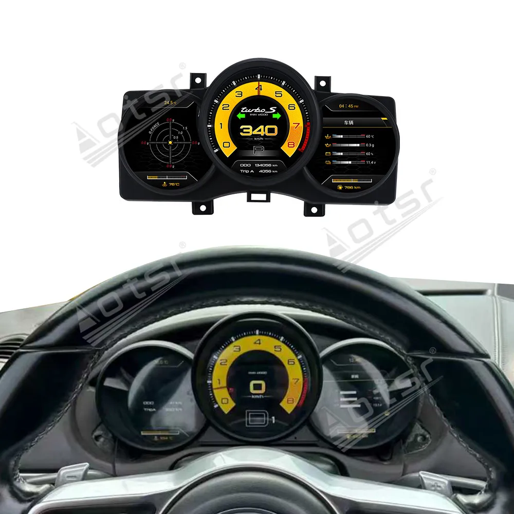 The Newest Digital Cluster Odometer Screen For Porsche Campost LCD 2005-2012 Player Dashboard Speed Meter Car Accessories