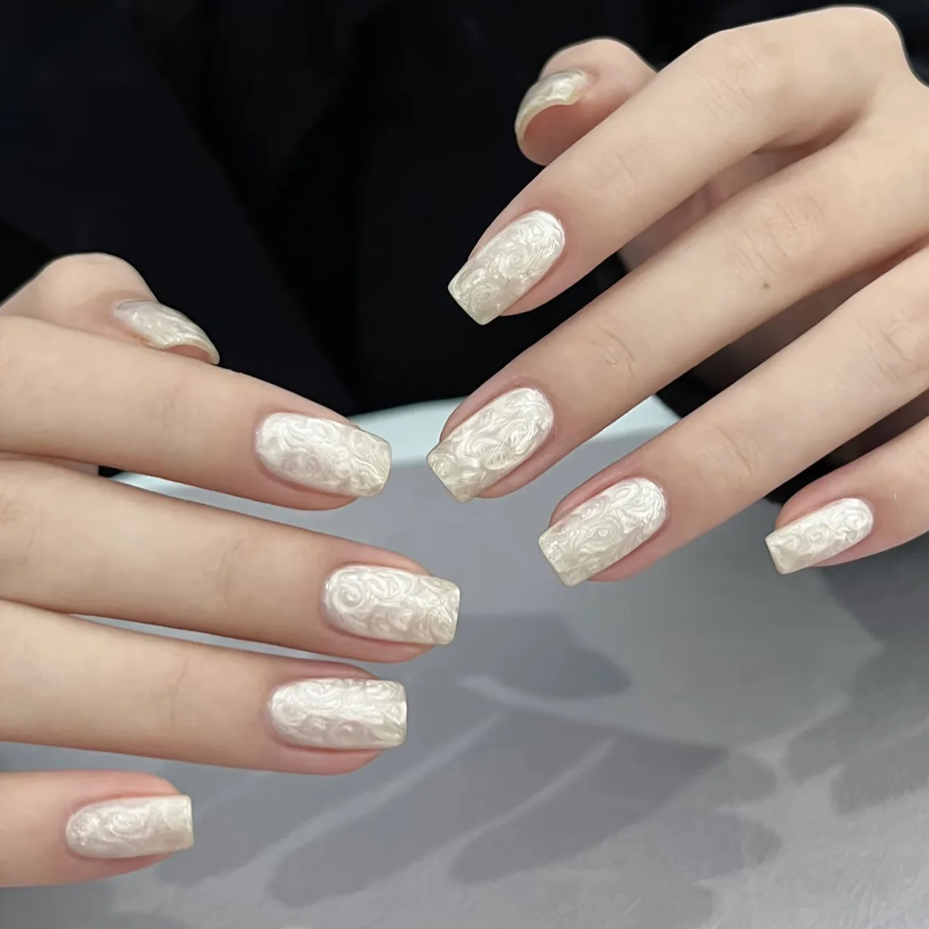 1 قطعة SHAKA الخريف الدخان المطر الخيوط لاصق هلام طلاء الأظافر 2025 جديد قذيفة اللؤلؤ غرامة تألق اللؤلؤ الملمس جيل للأظافر