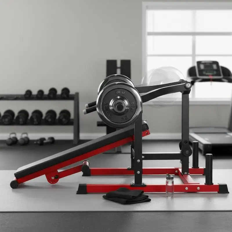 Brustpresse, Hantelbank-Set mit 204 kg Tragkraft, verstellbare flache, schräue Bank mit unabhängigen, konvergierenden Armen, Oberkörpergerät, Heimfitnessgerät für Brust- und Bauchmuskeltraining