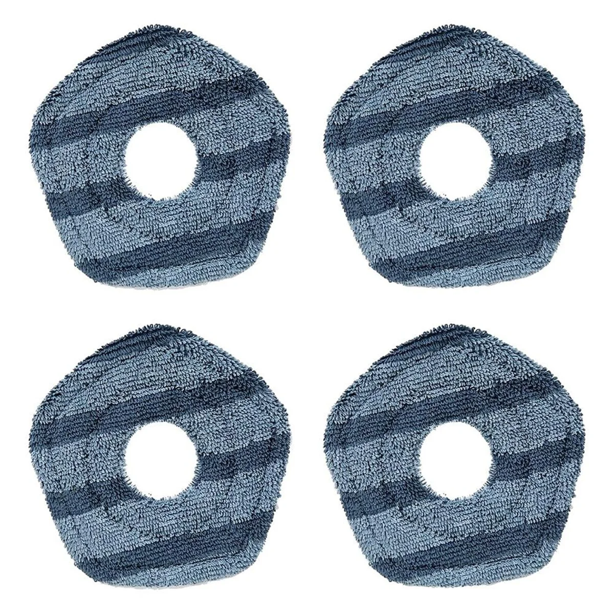 Replaceable and Washable 4-Pack Vacuum Mopping Pads Compatible for Eufy X10 Pro Omni Robot Vacuums, Removable Parts