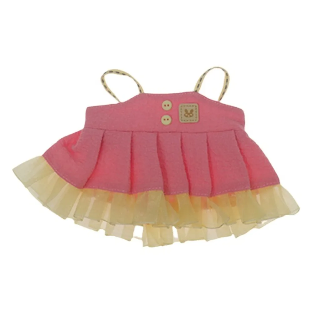 

Stuffed Clothes Strap Dress 20cm Cotton Clothes Skirt Outfit Cotton 's Dress Mini Bow Hair Band Clothes 20cm Cotton