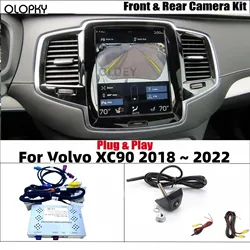 Car Parking Reverse Camera For Volvo XC90 2018 ~ 2022 Original Screen Plug and Play HD Front Rear View Backup Camera Interface