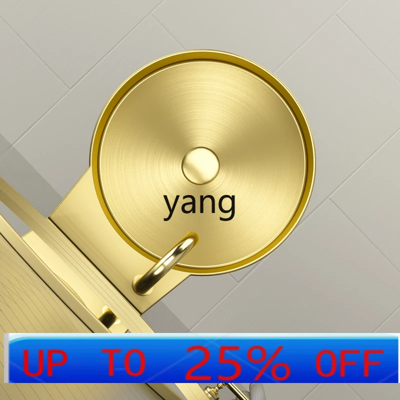 YJQ  gold stainless steel wash basin wall-mounted bathroom wash basin integrated column basin