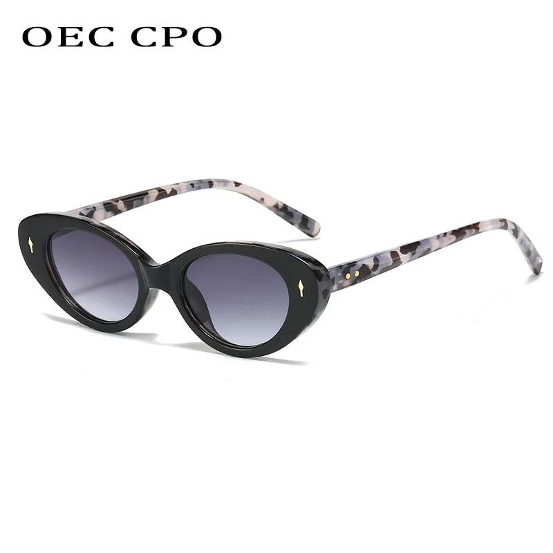

OEC CPO New Punk Cat Eye Sunglasses Women Fashion Brand Designer Gradient Sun Glasses Female Shades UV400 Eyewear Men