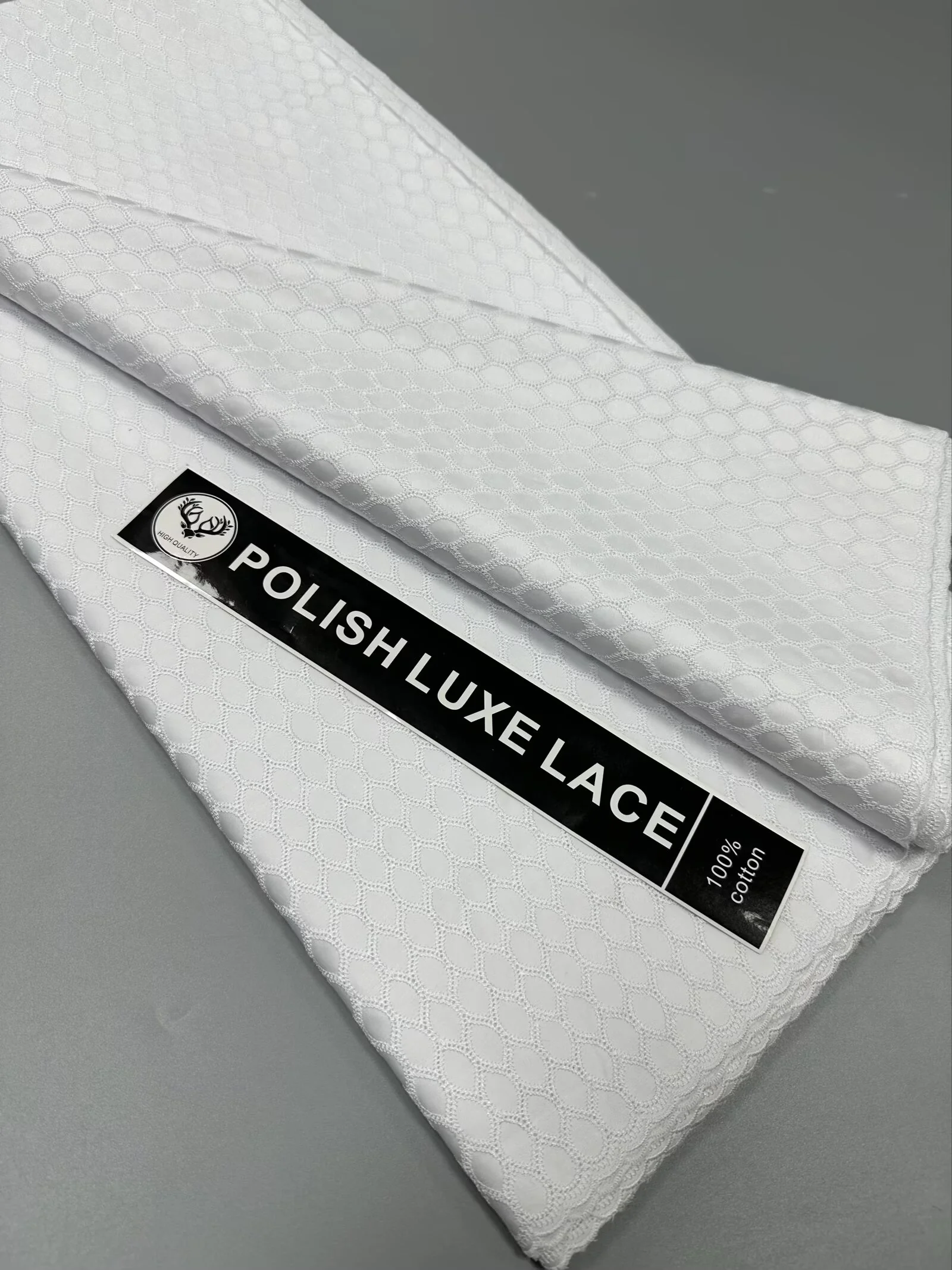 

5Yards White DuBai African 100% Cotton Lace African Fabric High Quality Swiss Voile Polish Lace Cotton Fabrics For Men and Women