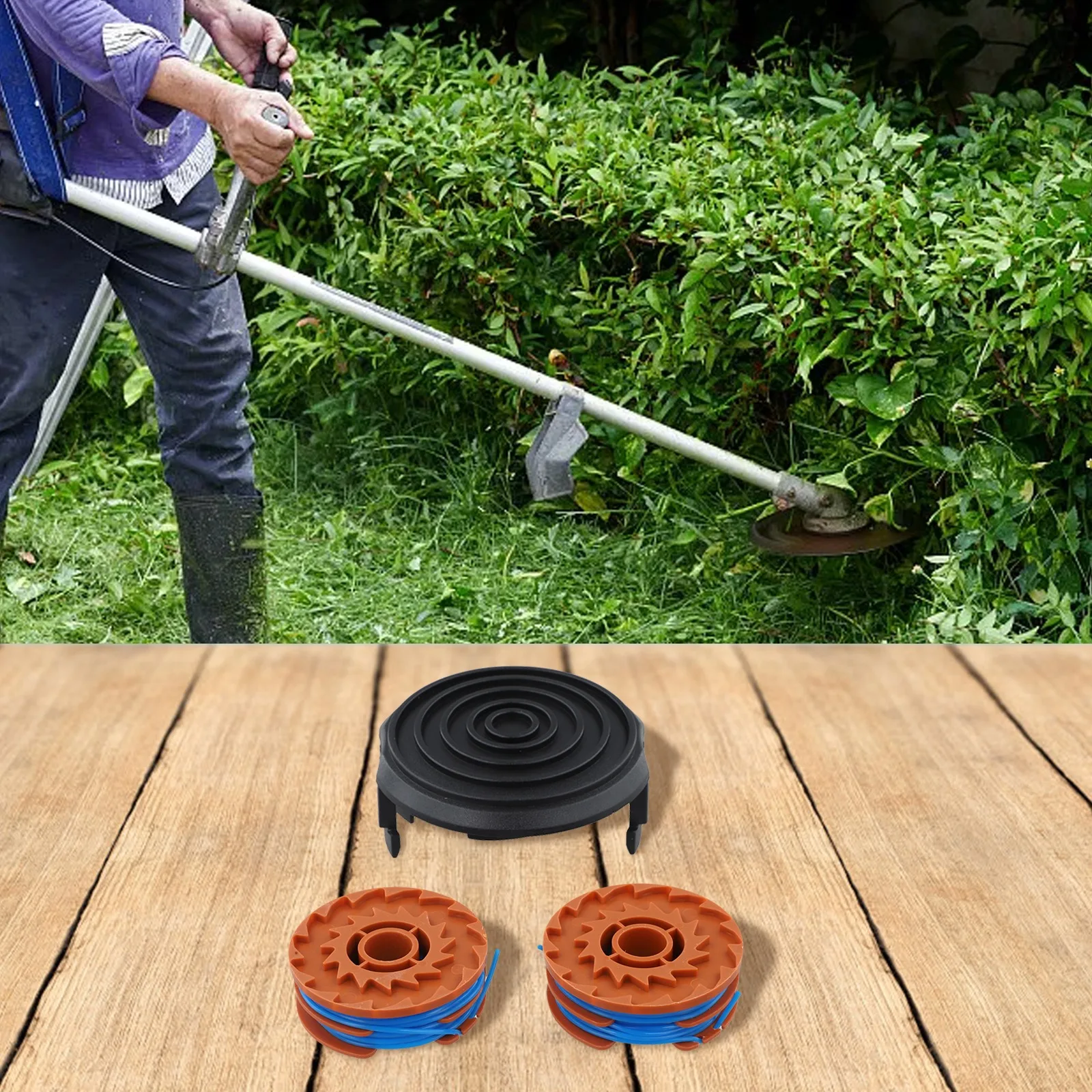For Garden Maintenance 8.3 Meters Spool And Line Replacement Spool Easy To Install Efficient Spool Replacement Long Service Life