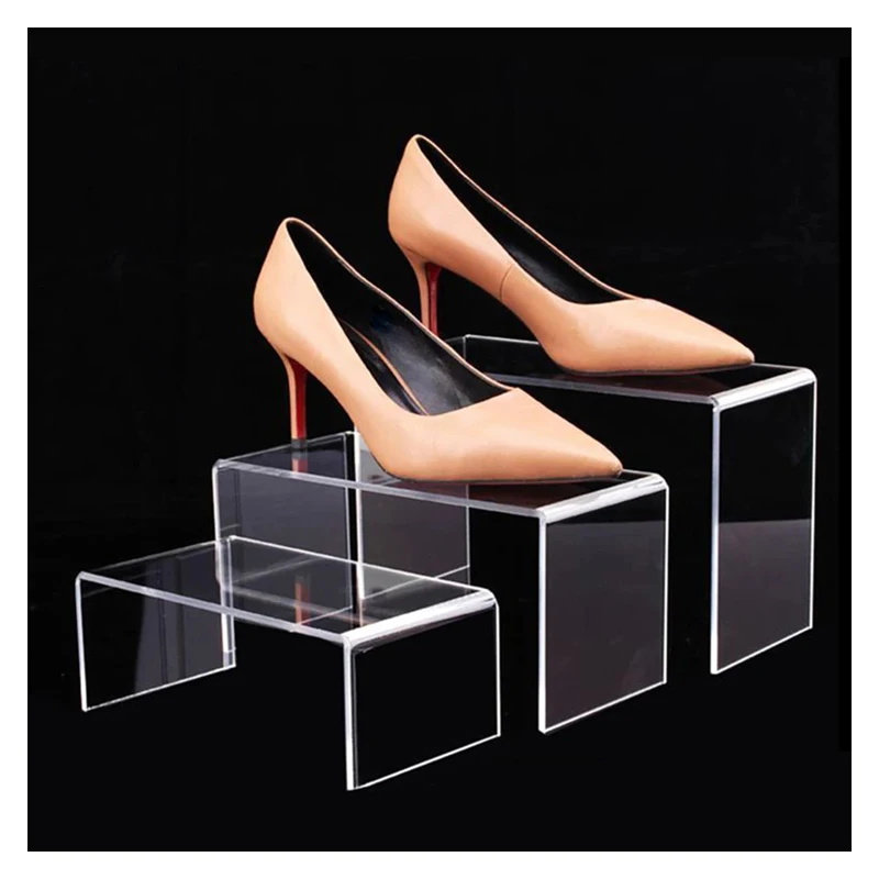 3/5Pcs Acrylic Display Stand Blind Box Storage Shelf U Shape Lightweight Cupcake Holder Dessert Display Jewelry Display Riser