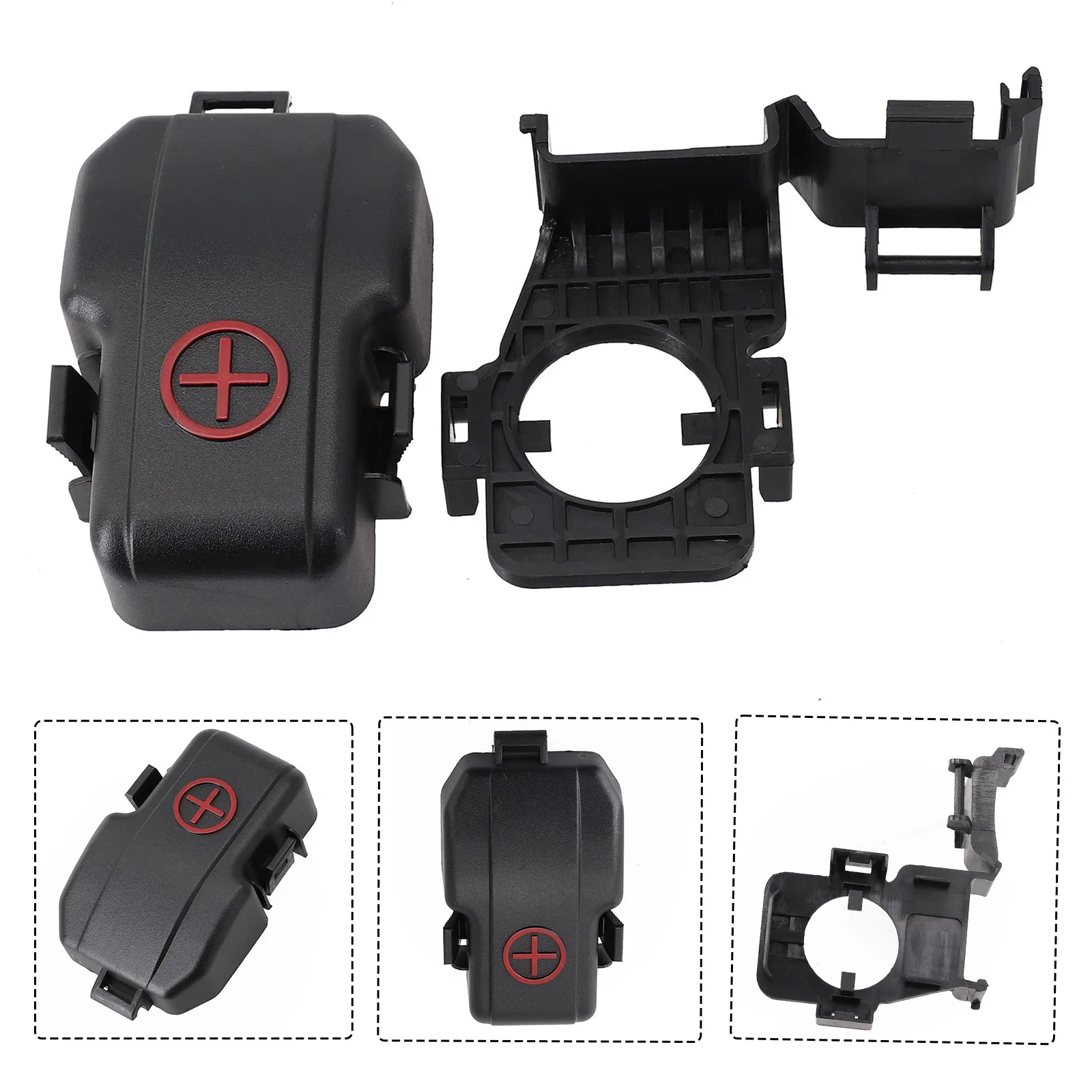 

1x Cover Battery Terminal Cap Black Plastic ///Replacement 4 Inch Battery Positive Cover For Elantra HD Car Accessories