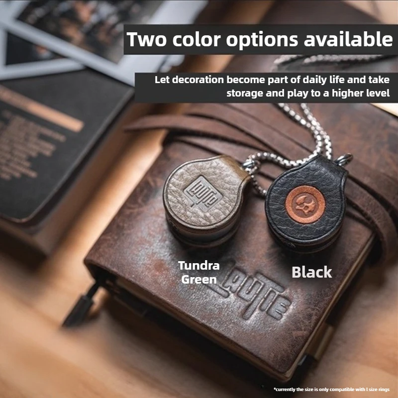 เคสหนังแม่เหล็ก LAUTIE Mechanic I แบบพกพา พร้อมจี้นิ้วมือ ของเล่นคลายเครียด กล่องเก็บของตกแต่ง