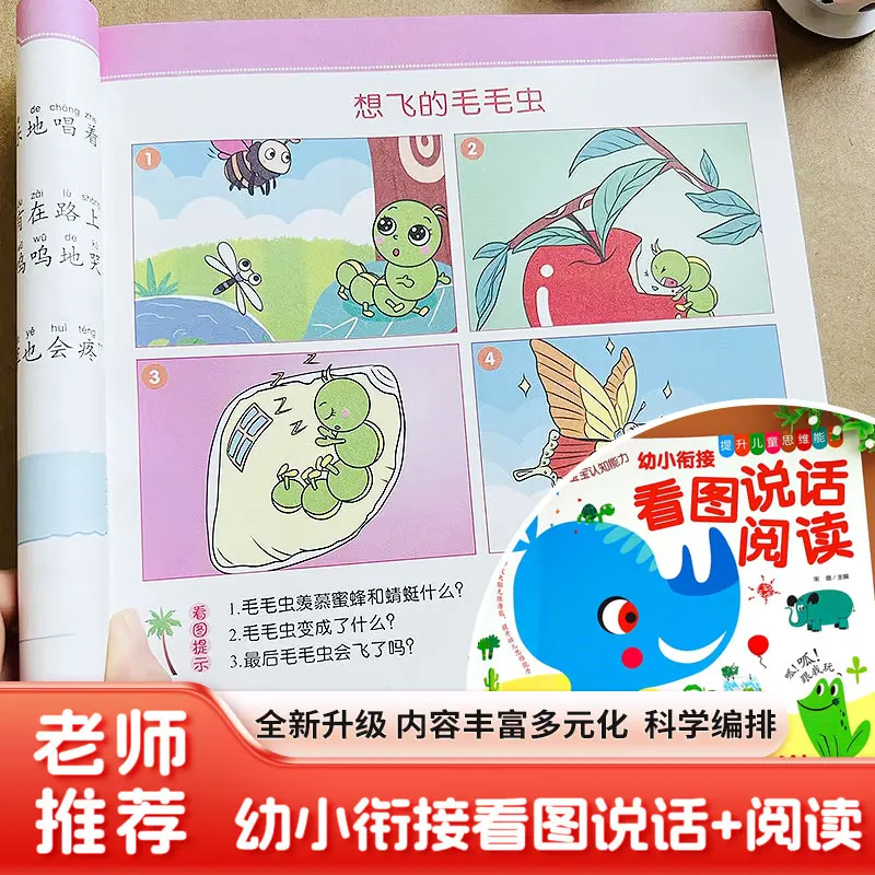 Picture Based Speaking and Writing Training, Daily Practice, Preparation for Early Childhood Transition To School