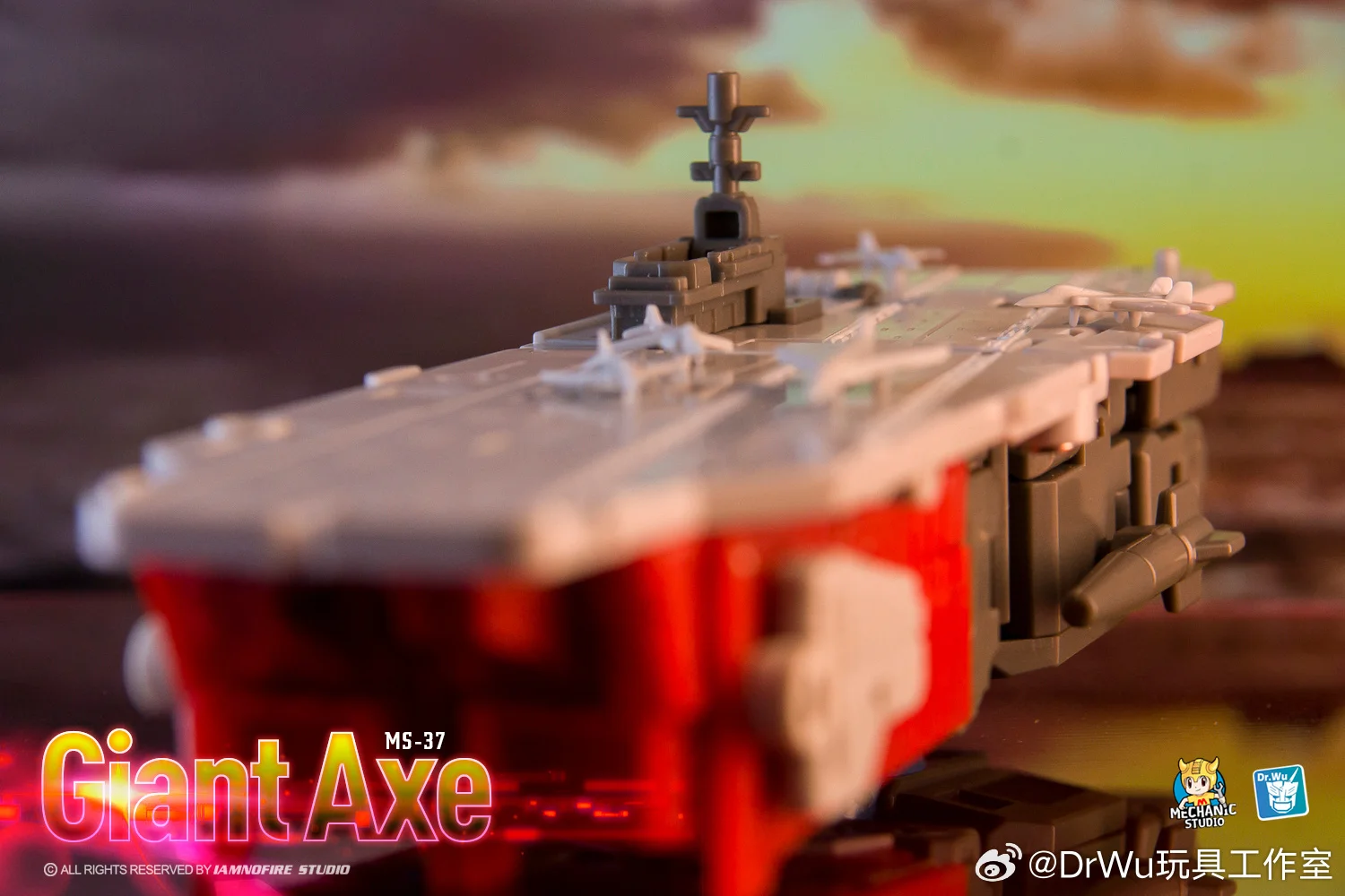 Dr. Wu และช่าง Collaborate MS-37 MS-37D MS37 ขวานยักษ์ 14 ซม.Transformation Broadside MFT Action Figure