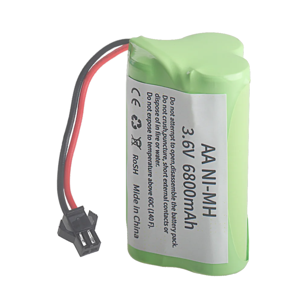 Upgrade 3.6v 6800mAh NiMH Battery With USB Charger For Rc Toys Cars Tanks Trucks Robots Boats AA Ni-MH 3.6v Battery 2800mah