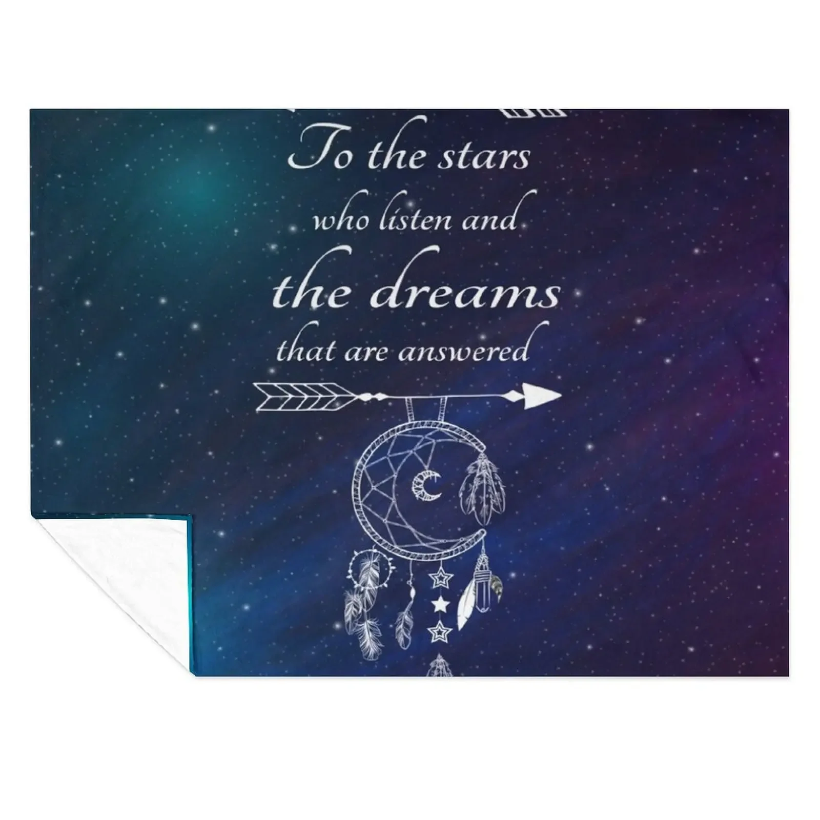 

To the stars who listen and the dreams that are answered Throw Blanket Blankets For Baby Extra Large Throw Moving Beach Blankets