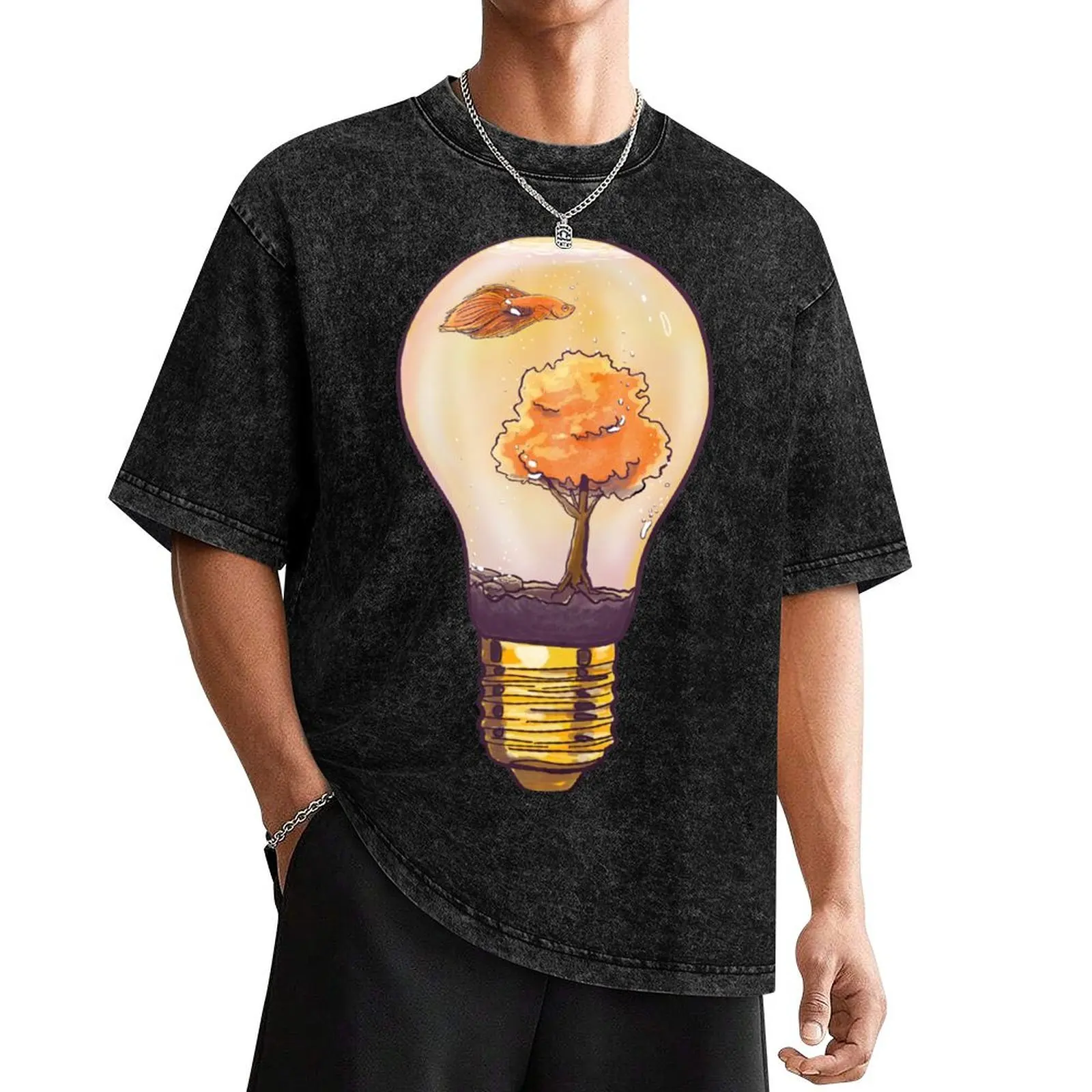 

Aquascape Betta Bonsai T-Shirt customizeds funny costumes blanks croswit shirt man black t-shirts for men