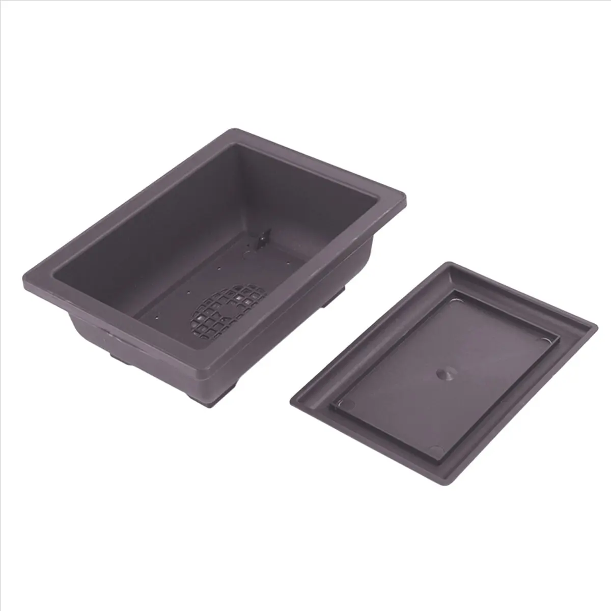 a89z-10パック-盆栽トレーニングポット-トレイ付き-プラスチック盆栽植物栽培ポット-庭-庭園-リビングルーム-バルコニー用-165x12cm