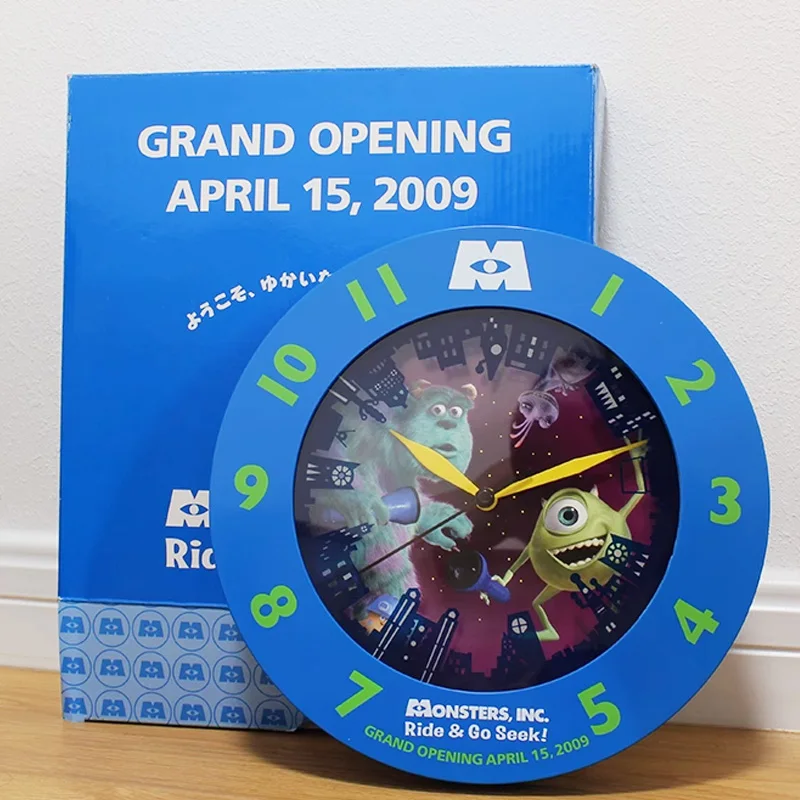 Disney Pixar Monsters, Inc. Mike Sullivan Action Figure Toys Monsters University Resin Clock Model Birthday Gift For Children