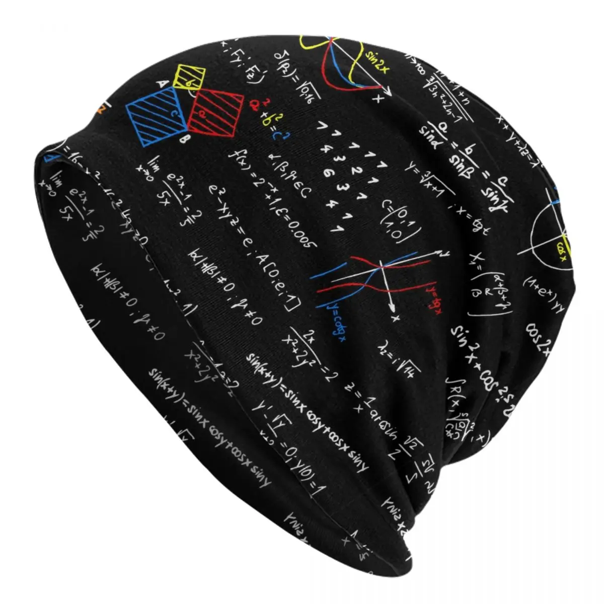 

Winter Warm Bonnet Femme Knit Hats Hip Hop Geek Physics Equations Beanie Cap Outdoor Ski Math Science Teacher Gift Beanies Caps