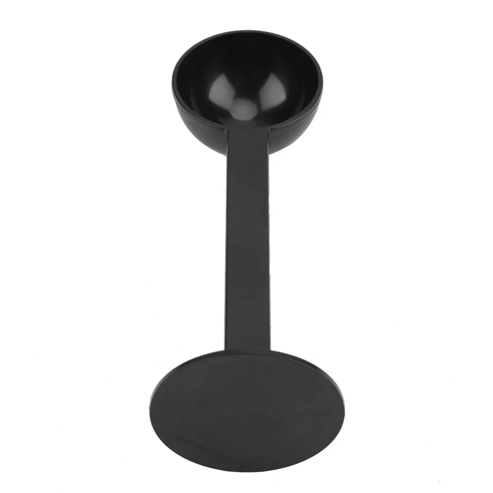 2-In-1 Design Coffee Measuring Spoon Integrated Tamper Black Color Espresso Scoop Tool Multifunctional Plastic Material