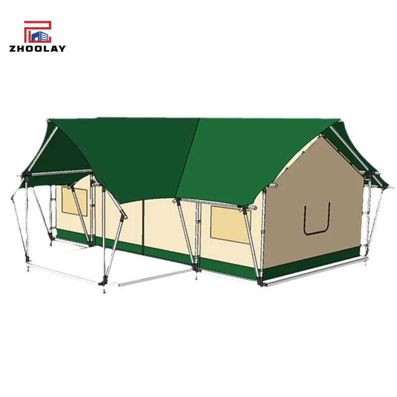 Wild  Hotel Tent Outdoor Camping High-End Courtyard Homestay Base Windproof and Rainproof Canopy Villa Outdoor Tent