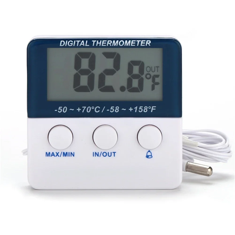 

Digital Fridge Thermometer With Monition Alarm And Max Min Temperature Cold Storage Refrigerator Thermo-Hygrometer Household